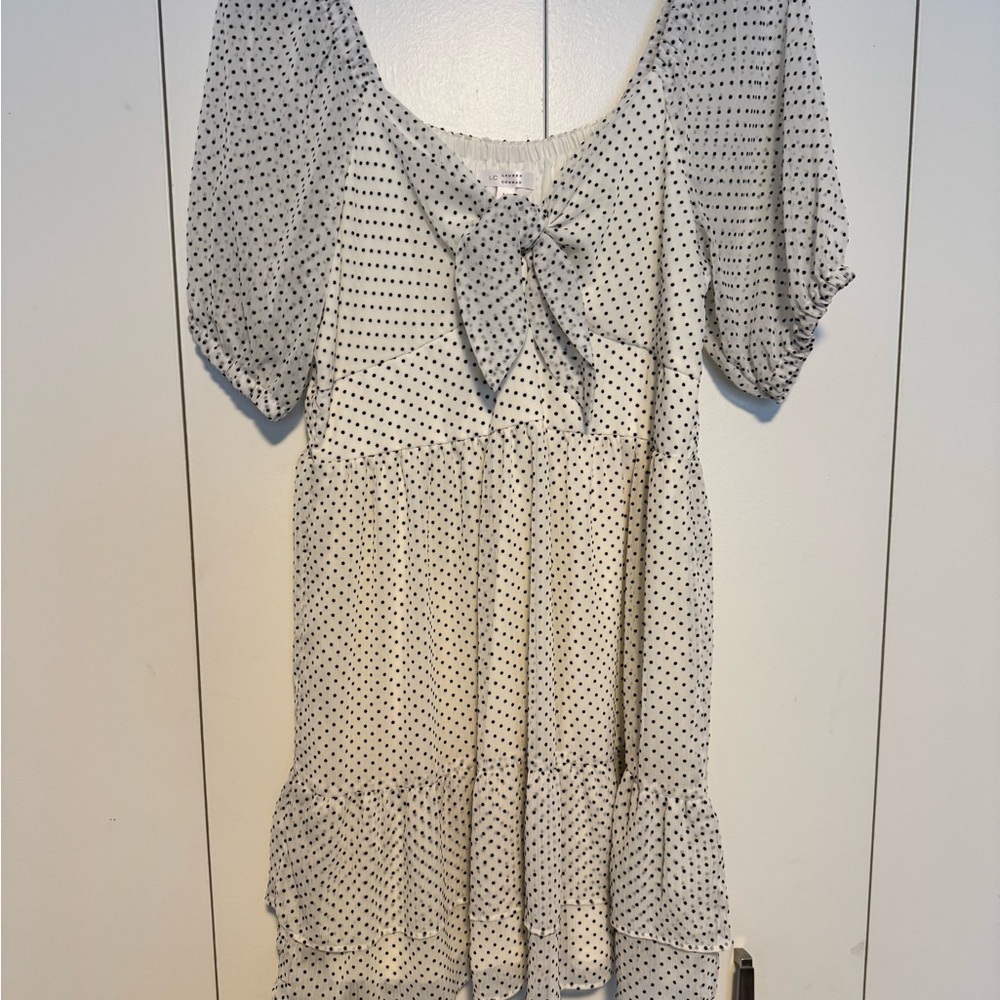 LC Lauren Conrad Black and White Polka Dot Kids Dress